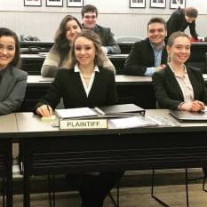 2019 Plaintiff's Counsel Table "Lady Justice"